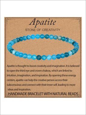 Handmade Natural Gemstone Stretch Bracelet Healing Crystal Beads Jewelry Gift